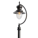 Vintage tear drop lamp post in cast iron and steel 3.7m (H501)