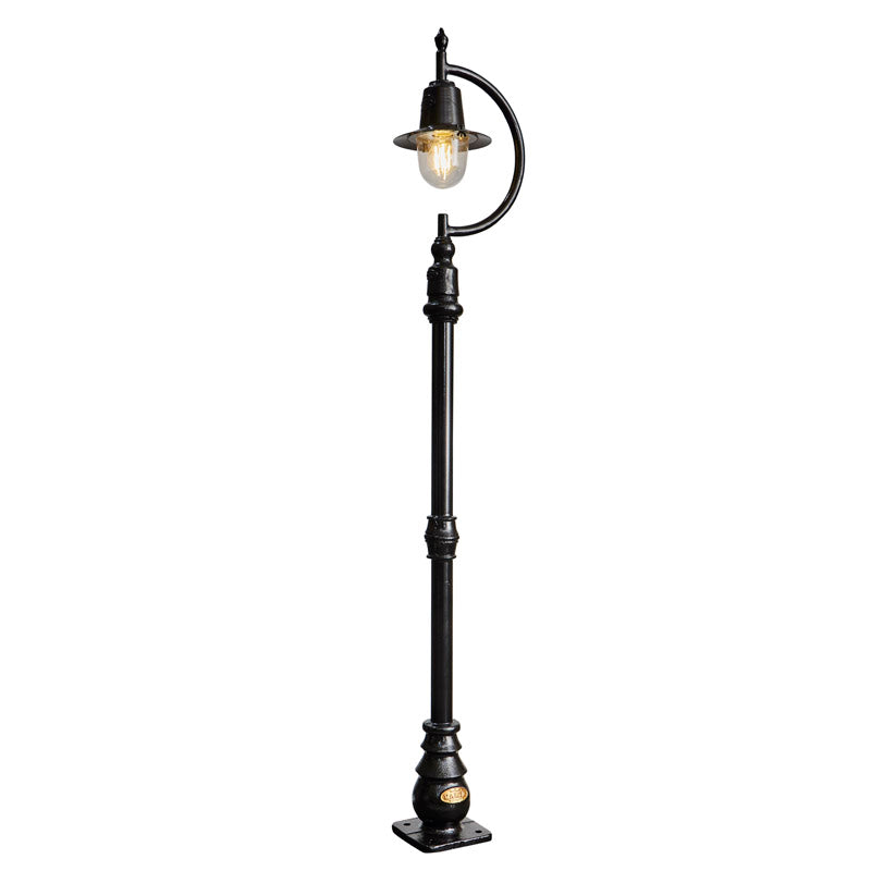 Vintage tear drop lamp post in cast iron and steel 1.5m (H504)