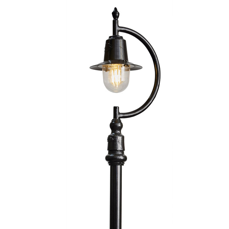 Vintage tear drop lamp post in cast iron and steel 1.5m (H504)