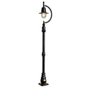 Vintage tear drop lamp post in cast iron and steel 1.5m (H504)