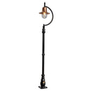Vintage tear drop lamp post in copper, cast iron and steel 2.5m (H507C)