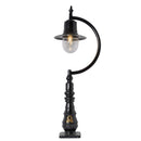 Vintage tear drop pedestal light in cast iron and steel 1.3m (H508)