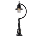 Vintage tear drop pedestal light in cast iron and steel 1.3m (H508)