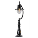 Vintage tear drop pedestal light in cast iron and steel 1.3m (H508)