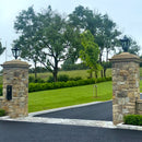 Victorian traditional cast iron pier light 0.6m in height for narrow pier caps.