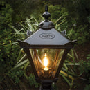 Victorian traditional cast iron pedestal light 1.5m in height.