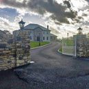 Victorian traditional cast iron pier light 0.83m in height for flat pier caps.