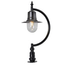 Vintage tear drop pier light in cast iron and steel 0.91m (H553)