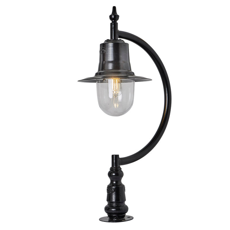 Vintage tear drop pier light in cast iron and steel 0.91m (H553)