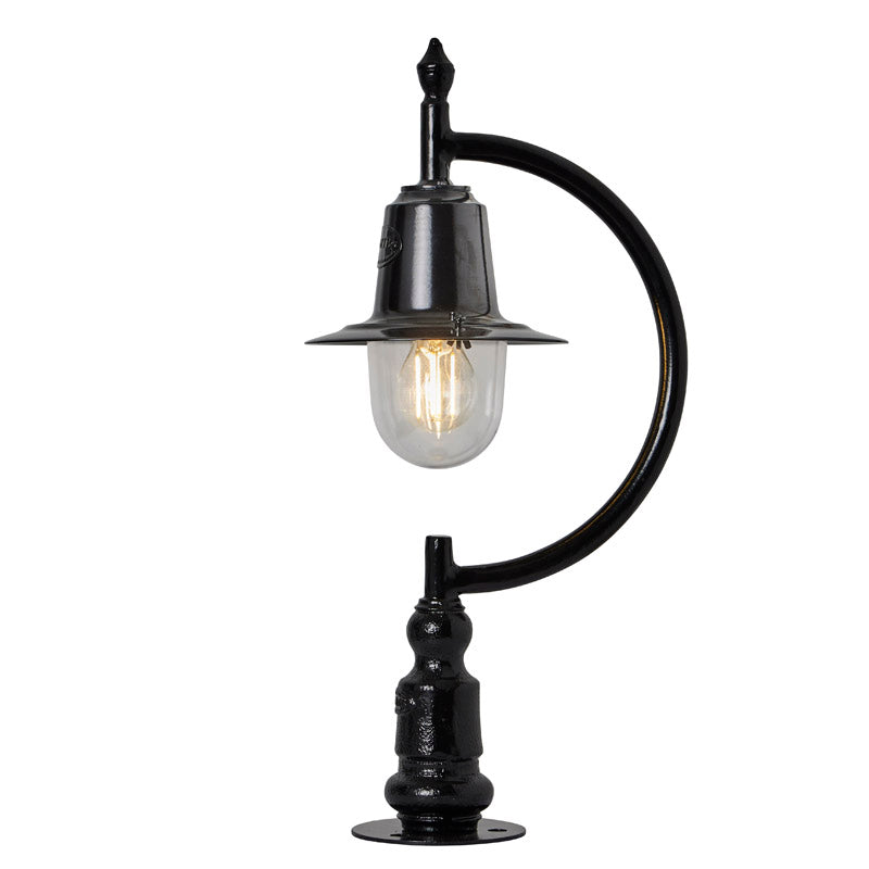 Vintage tear drop pier light in cast iron and steel 0.58m (H554)