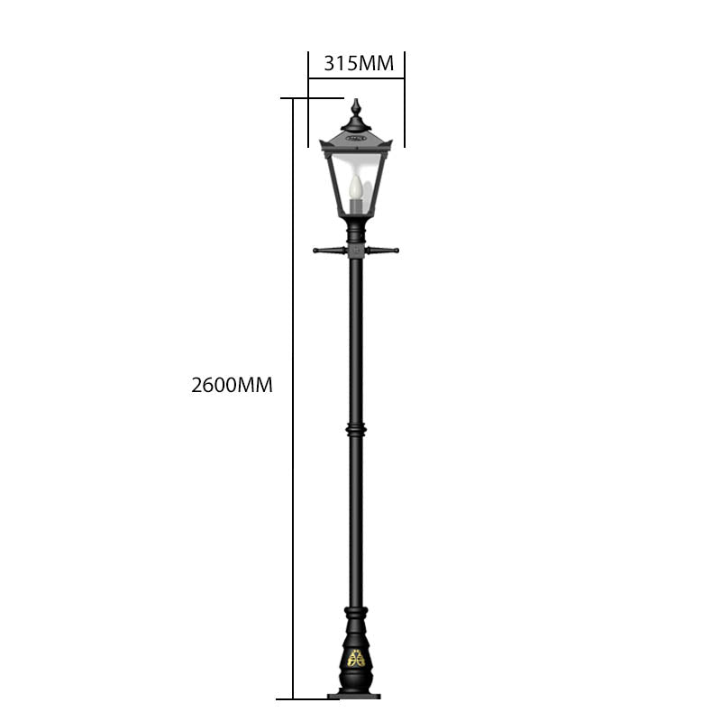 Victorian traditional cast iron lamp post 2.6m (H006)