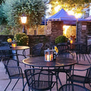 Victorian traditional cast iron pedestal light 1.1m in height.