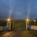 Victorian traditional cast iron pier light 0.7m in height for flat pier caps.