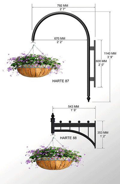 Hanging Baskets | Harte Outdoor Lighting | Outdoor Lighting Ireland - Hanging Basket Outdoor Lighting