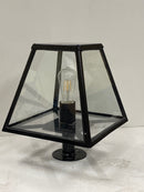 Borne lumineuse contemporaine en acier galvanisé 0,38m (BRP2)