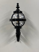 Applique globe victorienne en fonte avec bras décoratif 0,59m (H243)