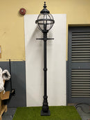 Resale Victorian globe lamp post in cast iron 2.5m Matte Black (RSH207)