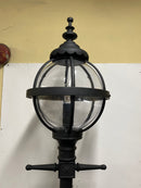 Resale Victorian globe lamp post in cast iron 2.5m Matte Black (RSH207)