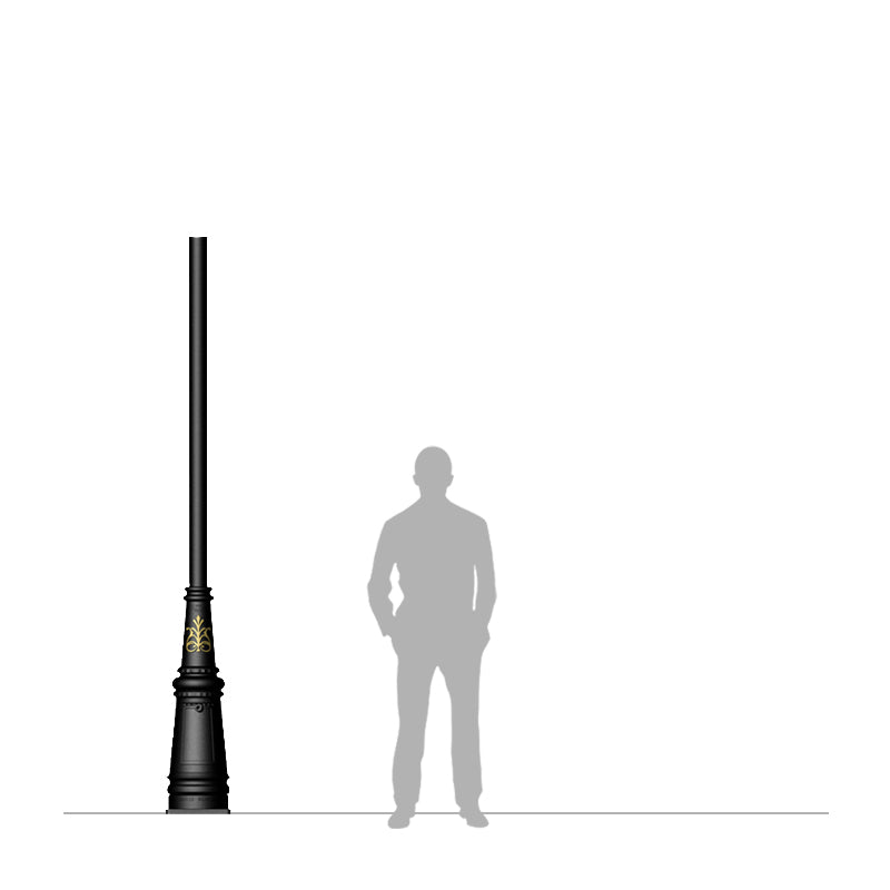Traditional lamp post column 2.56m (LC003) Harte Outdoor Lighting Ltd.
