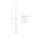 Traditional lamp post column 1.07m (LC010)