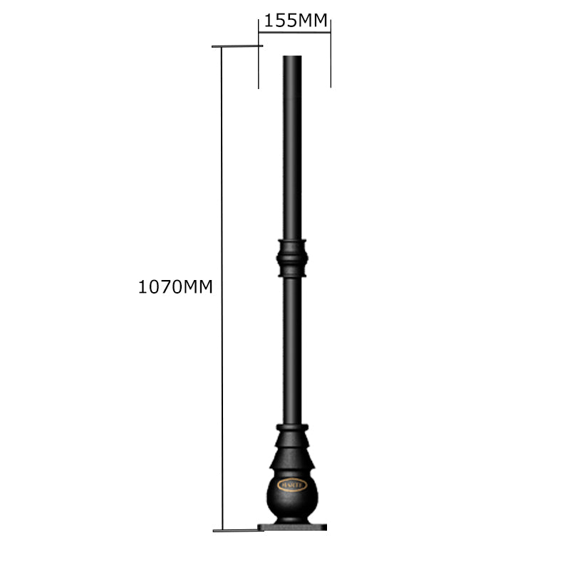 Traditional lamp post column 1.07m | Light Accessories