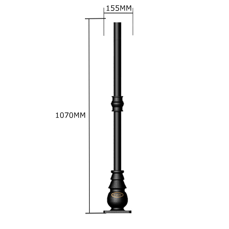 Traditional lamp post column 1.07m in height