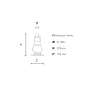 Traditional pedestal column 0.23m (LC011)