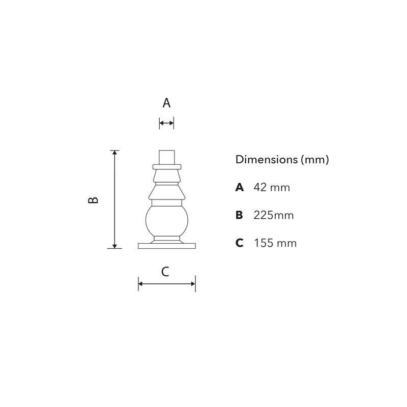 Traditional pedestal column 0.23m (LC011)