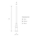 Traditional lamp post column 2.36m (LC012)