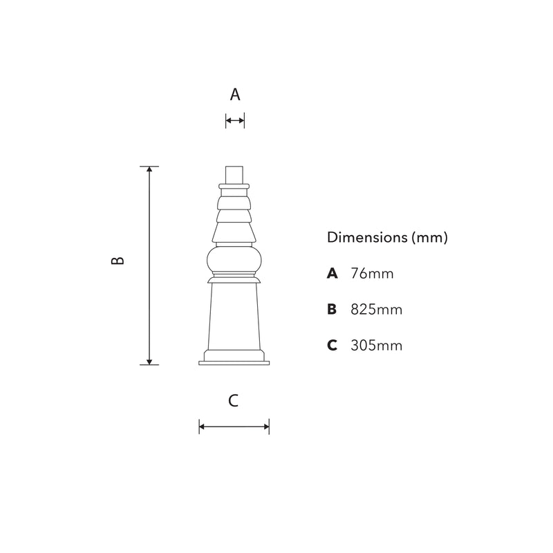Traditional pedestal column 0.79m (LC013)