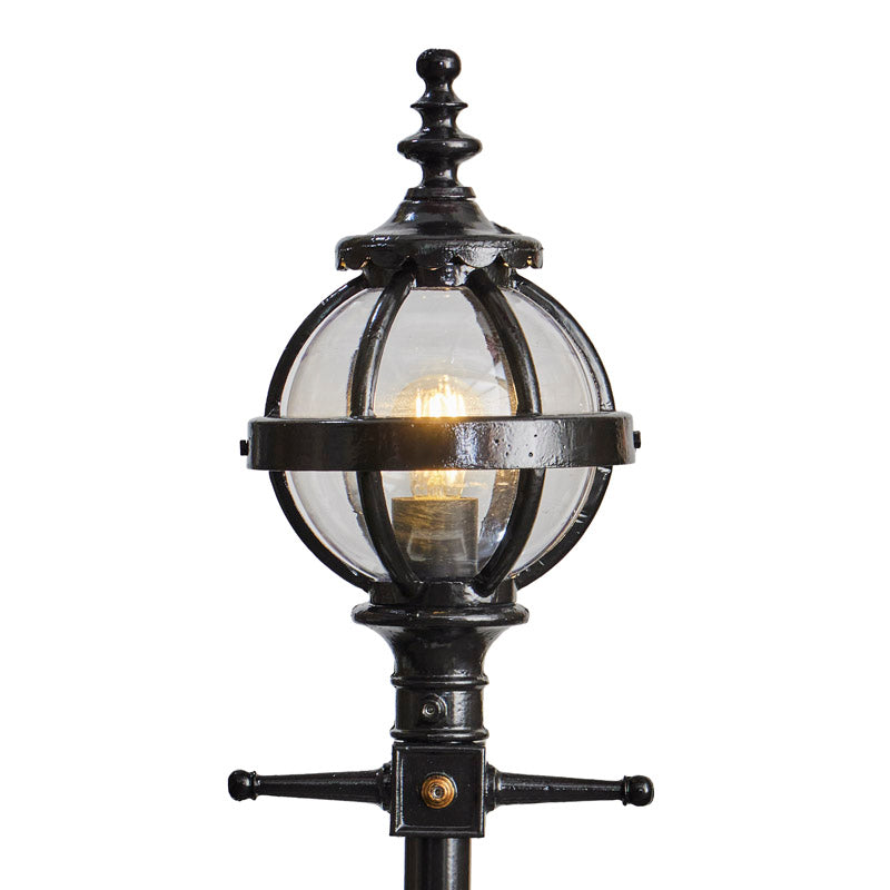 Victorian globe lantern in cast iron - 44mm inside diameter (LN203)