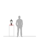 Traditional pier top with 60mm pipe (PM001)