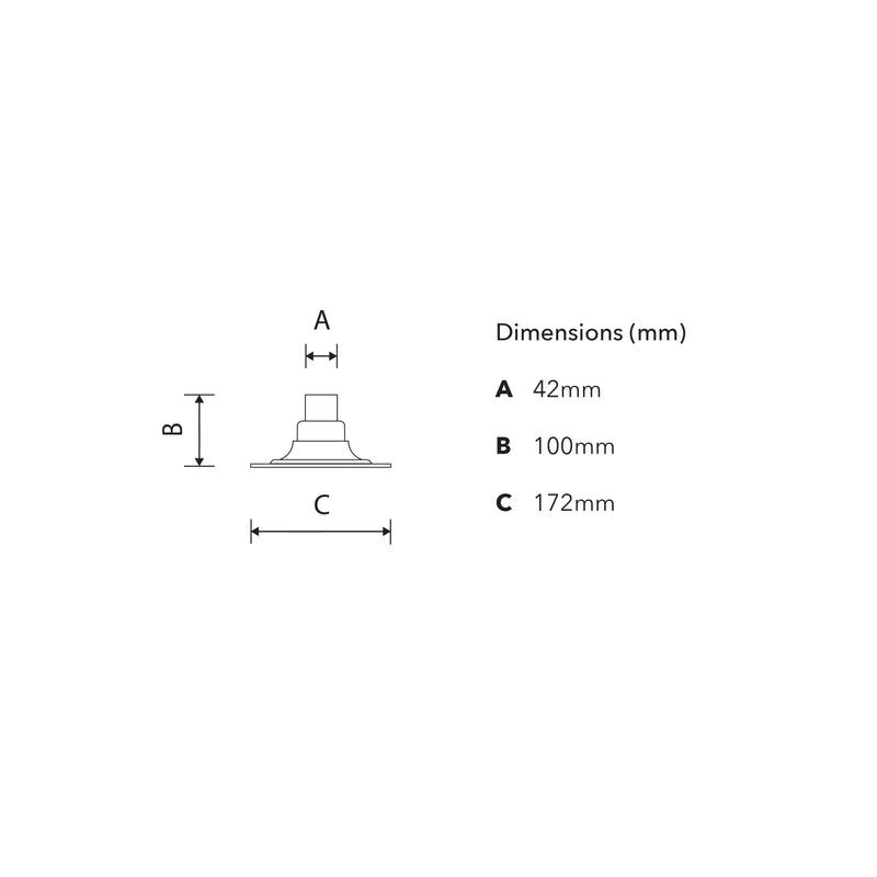 Traditional pier top with 42mm pipe (PM002)
