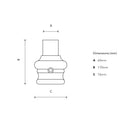 Traditional cast iron reducer 76mm to 60mm (RE002)