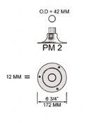 Traditional pier top with 42mm pipe (PM002)