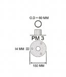 Traditional steel pier top with 60mm pipe (PM003)