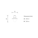 Traditional tear drop lantern in aluminium 0.33m (TD302)