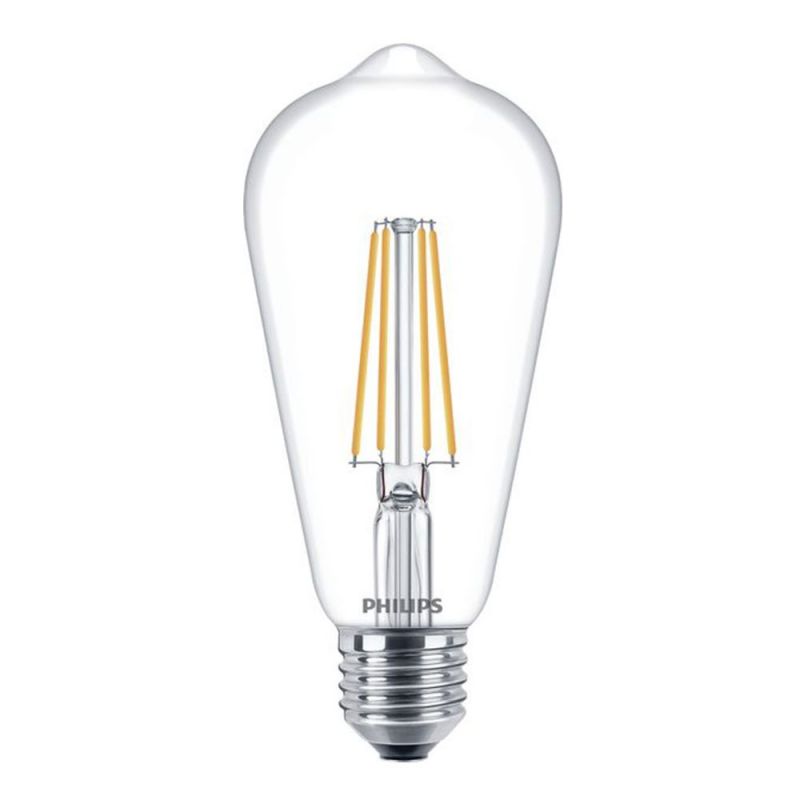 LED-Glühbirne, klar, 7 W, warmweiß, E27 (MLED7W)