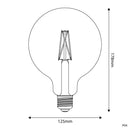 LED Porcelain Effect Light Bulb E27 7W 2700K (BBP04)