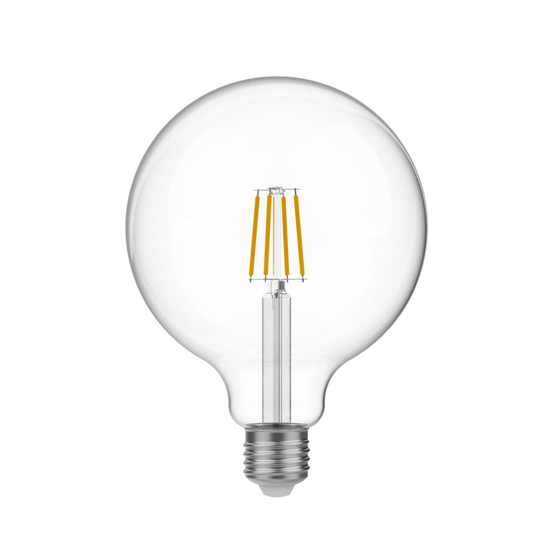 LED-Glühbirne, klar, kugelförmig, E27, 4 W, 2700 K (BBE05)