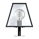 Contemporary pier light in galvanised steel 0.38m in height.