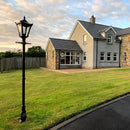 Victorian traditional cast iron lamp post 2.6m in height.