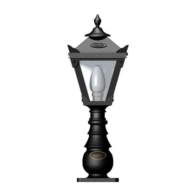 Victorian traditional cast iron pedestal light 0.6m in height.