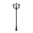 Victorian style medium triple headed lamp post 2.6m (H037)