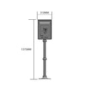 Traditional Irish Free standing postbox in pearl blue (H115)