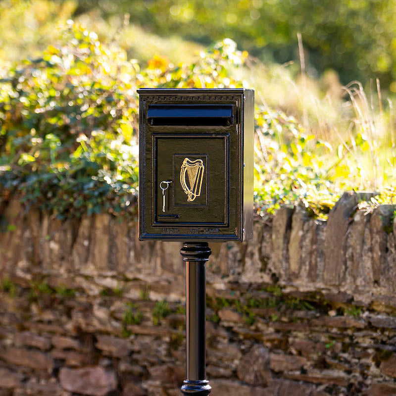 Traditional Irish Free Standing Postbox In Black Traditional Irish traditional-irish-free-standing-postbox-in-black-traditional-irish