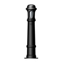 Decorative bollard light in cast iron with a frosted lens 0.95m in height.