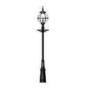 Victorian globe lamp post in cast iron 3.6m in height.