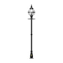 Victorian globe lamp post in cast iron 2.7m in height.