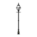 Victorian globe lamp post in cast iron 2.5m in height.
